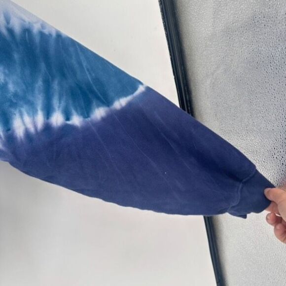 Gap Women’s Tie-Dye Crewneck Sweatshirt‎ Blue pullover Small Lounge Casual - Picture 10 of 11